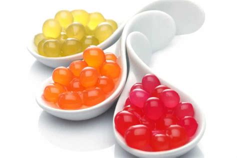 Diagrama del proceso de esferificación para popping boba