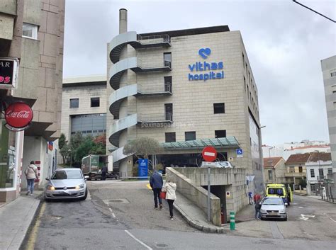 Mapa de ubicación del Hospital Vithas Vigo con indicaciones de transporte