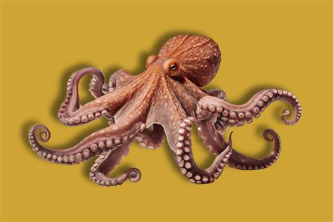 Imagen submarina de un pulpo en su medio natural. Lugar: Islas Canarias. Autor C. Perales-Raya.