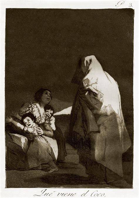 Ilustración artística inspirada en el grabado de Goya 