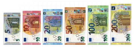 Tabla comparativa de dimensiones para reproducciones de billetes en euros.