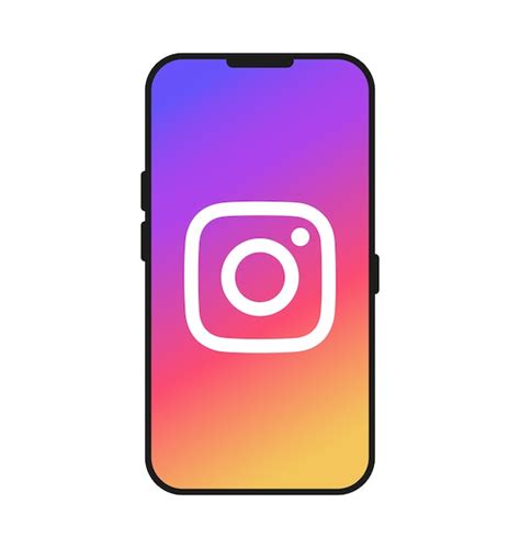 Icono de Instagram en un teléfono móvil