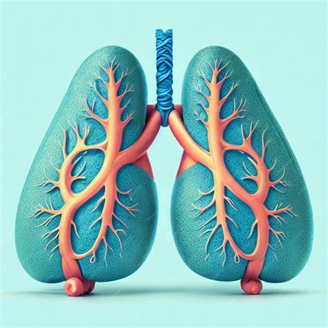 Ilustración de pulmones fetales con alvéolos y surfactante
