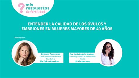 infografía comparando la calidad de óvulos jóvenes y mayores