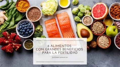 tabla nutricional con alimentos beneficiosos para la fertilidad