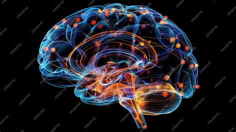 Ilustración de un cerebro infantil mostrando áreas afectadas por hipoxia