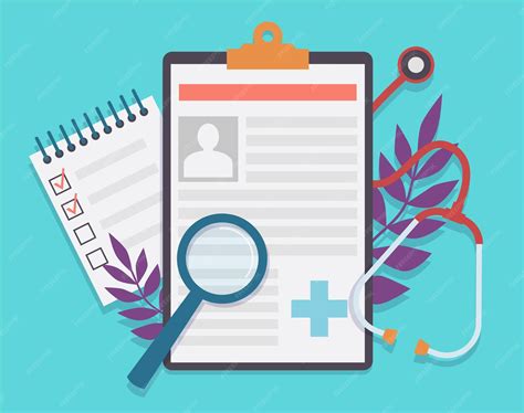 Icono o imagen representativa de un expediente médico o historia clínica