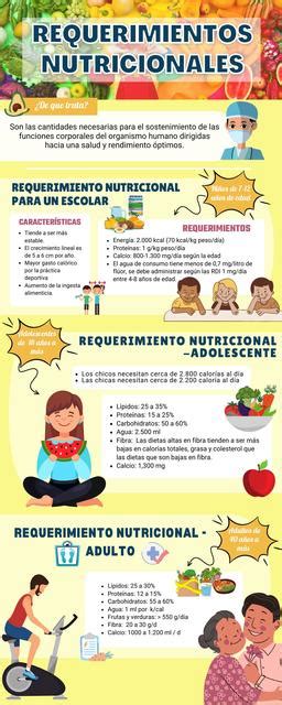 Infografía: Requerimientos nutricionales clave en alimentos para lactantes