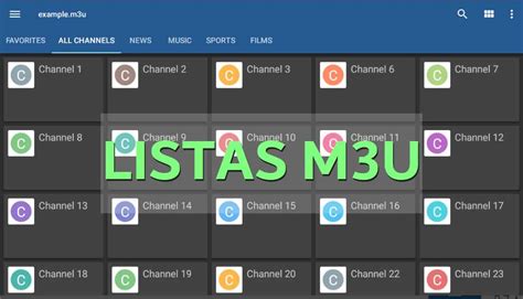 Esquema de cómo funciona IPTV con listas M3U