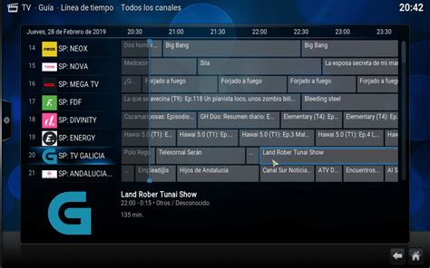 Interfaz de una Guía Electrónica de Programación (EPG)
