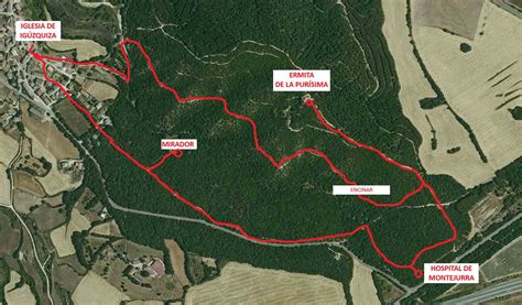 mapa de la ruta interpretativa por el patrimonio de Paterna