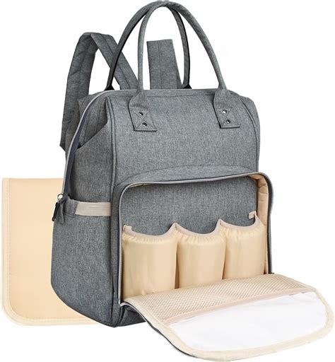 Diseño de bolso cambiador con compartimentos organizados