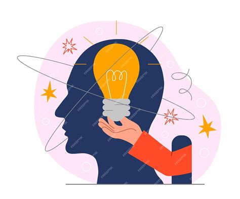 ilustracion de una mente creativa con ideas fluyendo y surgiendo