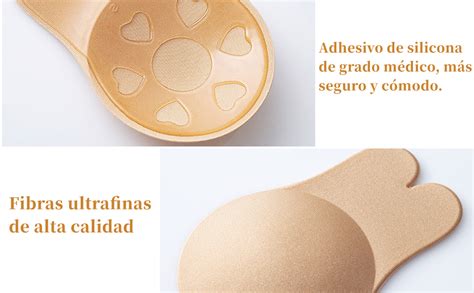Ilustración de cómo se colocan los protectores de pezones dentro del sujetador
