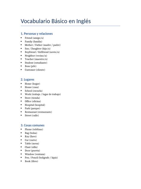 Infografía mostrando vocabulario básico en inglés aprendido a través de canciones