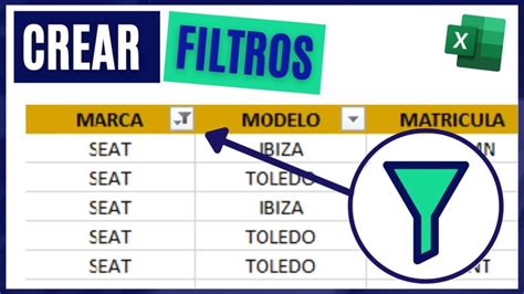 Tabla resumen con los filtros de búsqueda más comunes para sillas de coche.