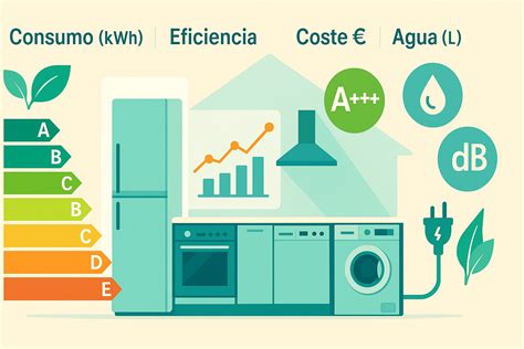 Infografía comparando clases energéticas de electrodomésticos