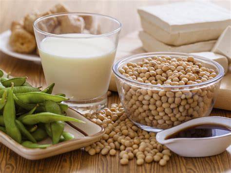 Variedad de productos de soja mínimamente procesados
