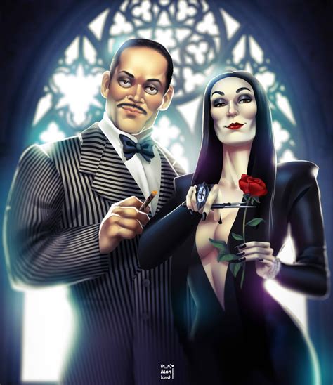 Foto comparativa de Gomez Addams y Homero Addams