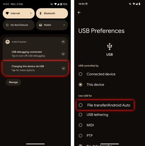 Ilustración de teléfono Samsung conectado a un ordenador via USB, mostrando transferencia de archivos