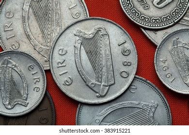 Arpa celta en las monedas irlandesas.