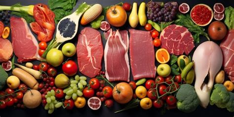 Fotografía comparativa: Productos frescos (como frutas o carne) bajo iluminación de CRI bajo y CRI alto