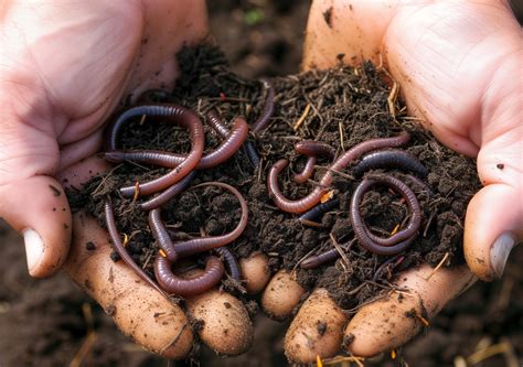 Foto de una pila de humus de lombriz o compost