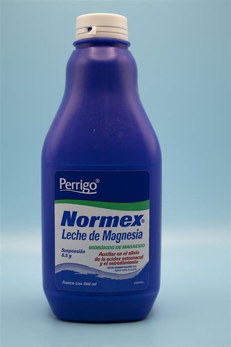 Tabla de contraindicaciones comunes de la leche de magnesia