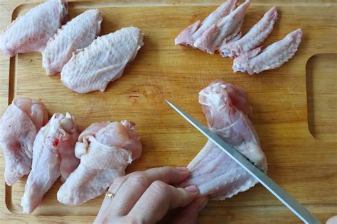 Esquema del corte de alitas de pollo para crear chupetas