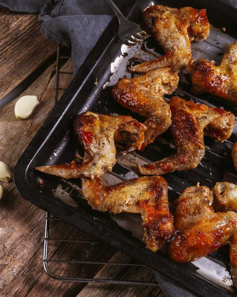 Alitas de pollo crujientes horneadas