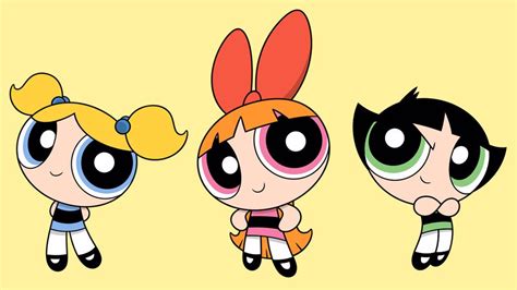 Personajes de Las Supernenas (Pétalo, Burbuja, Cactus) en estilo ilustración