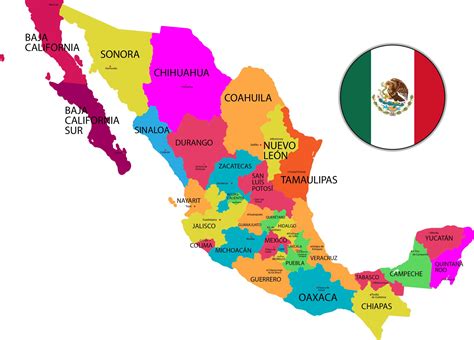 Mapa de México destacando las regiones donde se han realizado estudios de antropometría neonatal