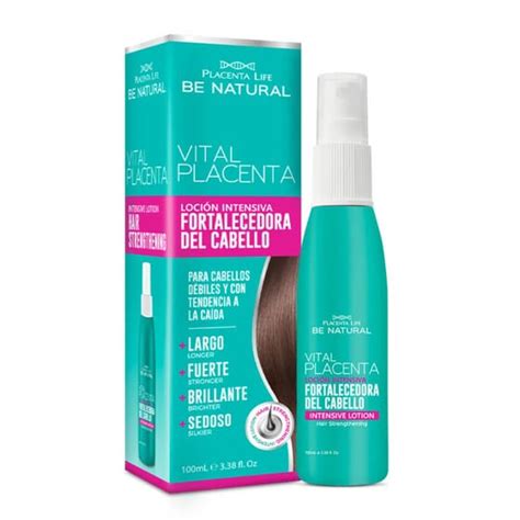 Envase de la Loción Intensiva Fortalecedora del Cabello Vital Placenta de Be Natural