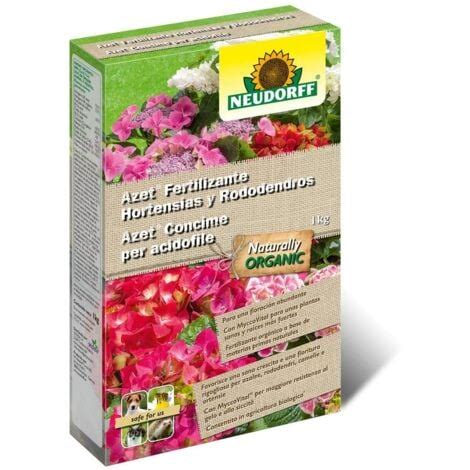 Envase de fertilizante orgánico Neudorff para huertos y jardines