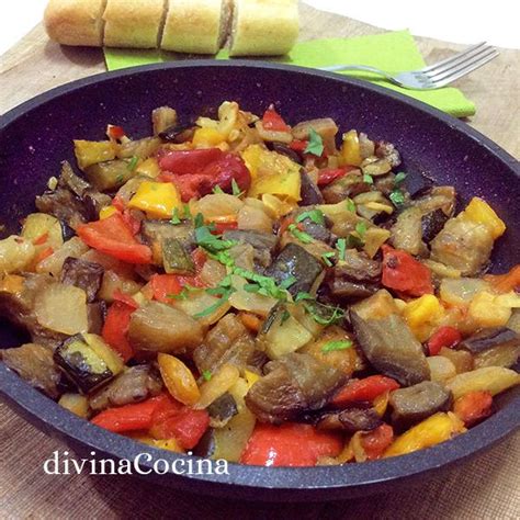 foto de berenjenas salteadas con salsa cremosa de feta