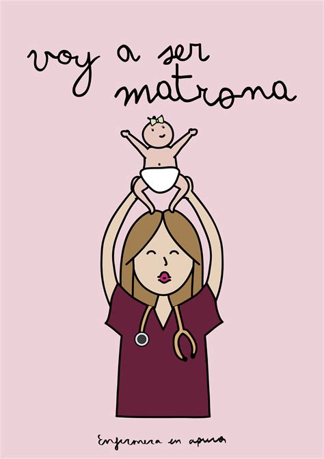 Ilustración histórica de una matrona