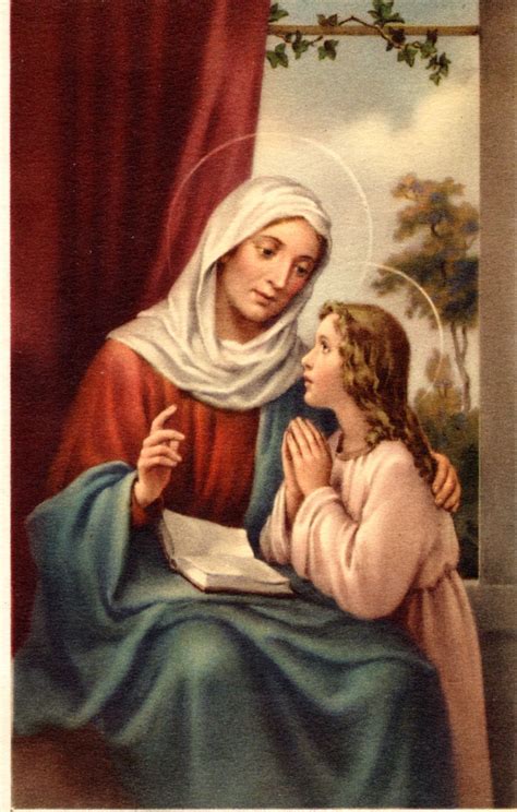 Icono o pintura de Santa Ana con la Virgen María niña