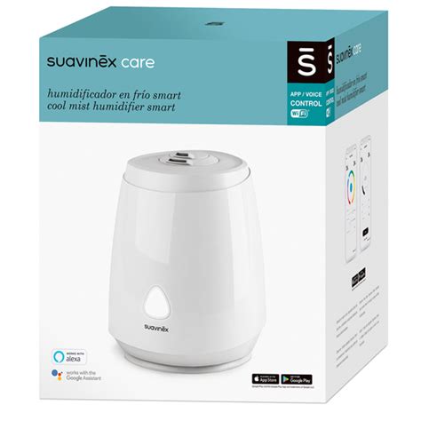 Imagen del humidificador Suavinex Smart con su luz LED encendida
