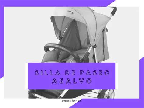Infografía comparativa de tipos de sillas de paseo Asalvo
