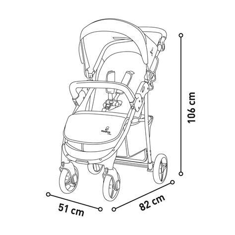 Diagrama de chasis de acero de silla de paseo Asalvo América