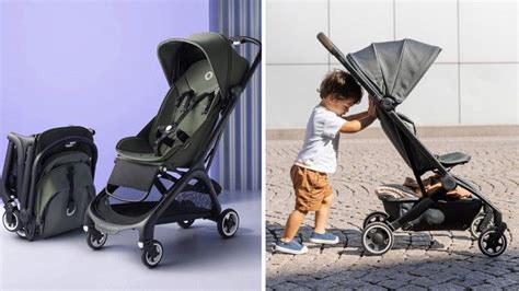 Infografía comparativa de las dimensiones de plegado de las sillas Bugaboo Butterfly, Joolz Aer+ y Stratos