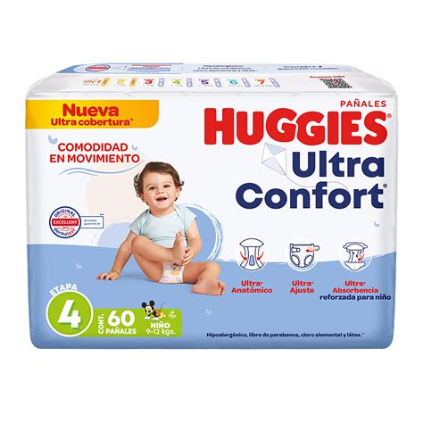 Imagen de un pack ahorro de pañales Huggies con un precio destacado y un mensaje de 