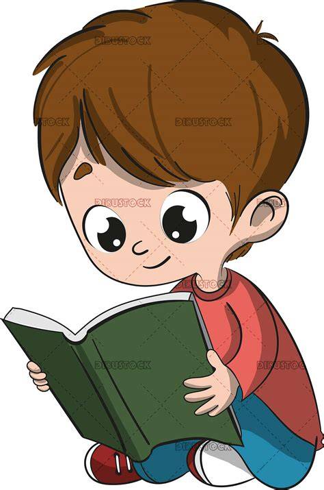 Niño leyendo un libro de fantasía