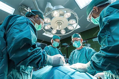Equipo médico realizando una cirugía laparoscópica