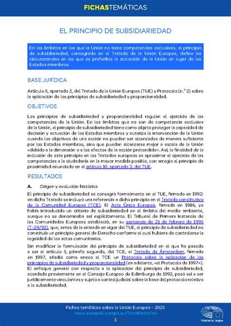 Infografía sobre el principio de subsidiariedad en la UE