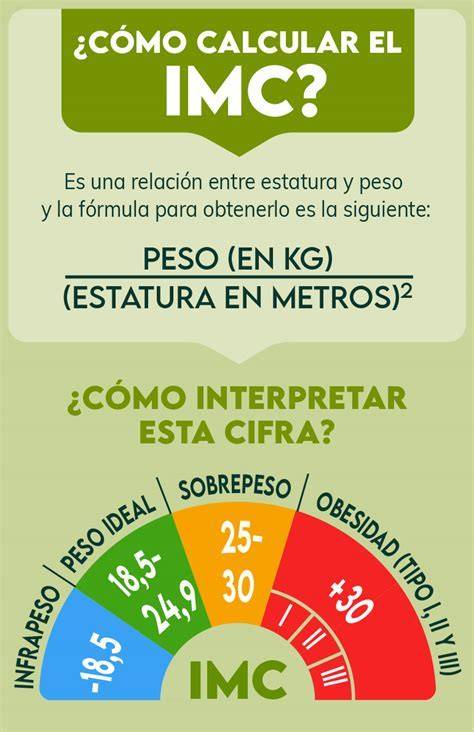 Infografía: Cálculo y rangos del IMC en niños