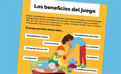 Infografía sobre los beneficios del juego en el desarrollo cerebral infantil