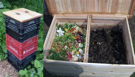 Foto de un compostador con restos orgánicos