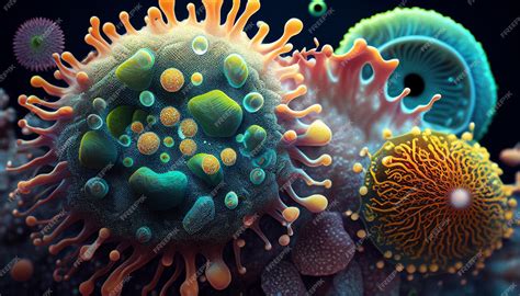 Ilustración de las bacterias y levaduras que causan infecciones vaginales.