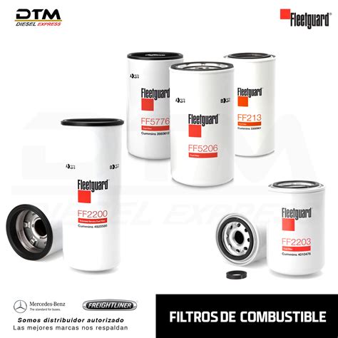 Infografía detallando los diferentes tipos de filtros de camión (aire, aceite, combustible, AdBlue) y sus aplicaciones.